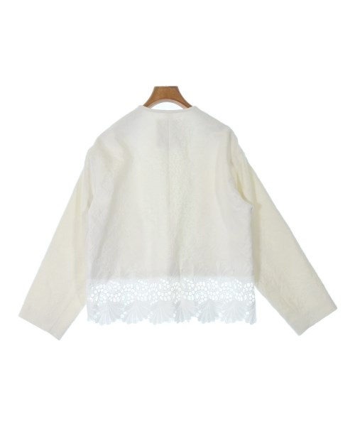 Drawer（ドロワー）ノーカラージャケット 白 サイズ:36(S位) レディース/2200662301011