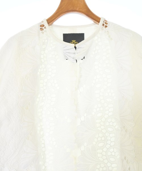 Drawer（ドロワー）ノーカラージャケット 白 サイズ:36(S位) レディース/2200662301011