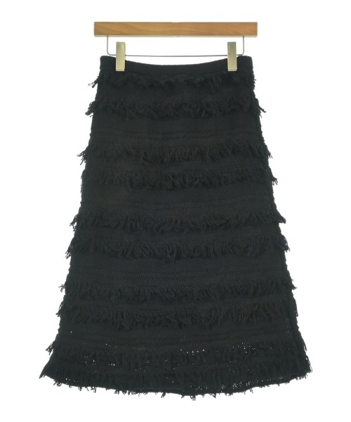 Drawer(ドロワー)ひざ丈スカート 黒 サイズ:2(M位)/2200667187061