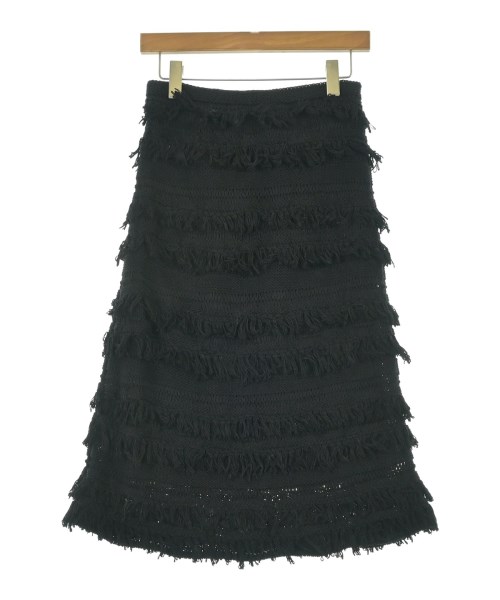 Drawer（ドロワー）ひざ丈スカート 黒 サイズ:2(M位) レディース/2200667187061