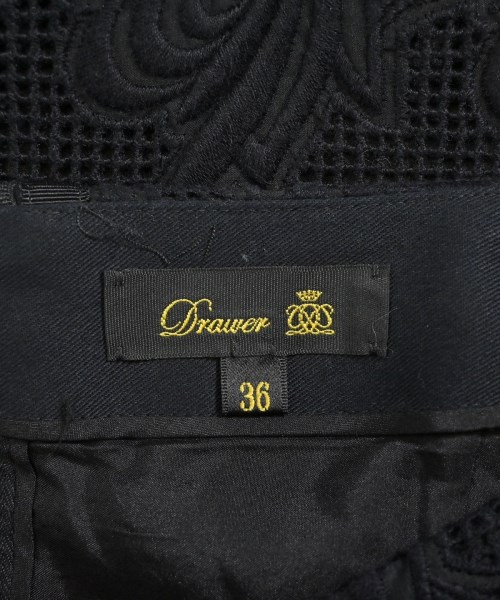 Drawer（ドロワー）ひざ丈スカート 黒 サイズ:36(S位) レディース/2200670396122