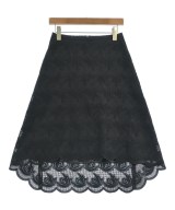 Drawer（ドロワー）ひざ丈スカート 黒 サイズ:36(S位) レディース/2200670396122