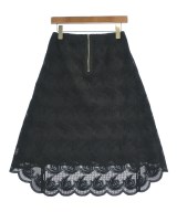 Drawer（ドロワー）ひざ丈スカート 黒 サイズ:36(S位) レディース/2200670396122