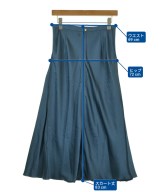 Drawer（ドロワー）ひざ丈スカート 青 サイズ:36(S位) レディース/2200729589222