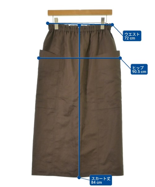 Drawer（ドロワー）ロング・マキシ丈スカート 茶 サイズ:38(M位) レディース/2200725368036