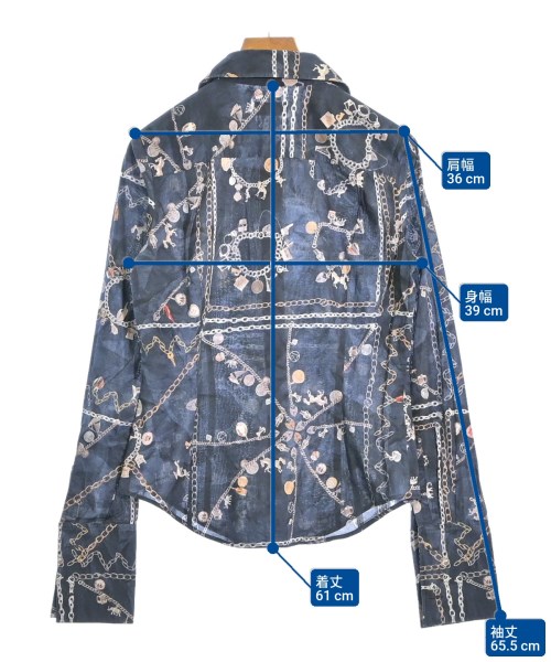 Paul Smith BLACK（ポールスミスブラック）カジュアルシャツ 紺 サイズ:42(L位) レディース/2200608322018