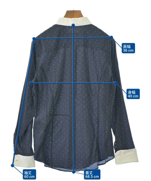 Paul Smith BLACK（ポールスミスブラック）カジュアルシャツ 紺 サイズ:42(L位) レディース/2200660498027