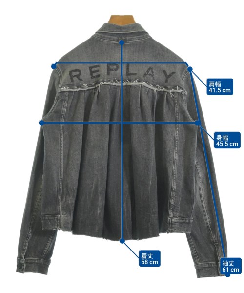 REPLAY（リプレイ）デニムジャケット グレー サイズ:S レディース/2200638365047