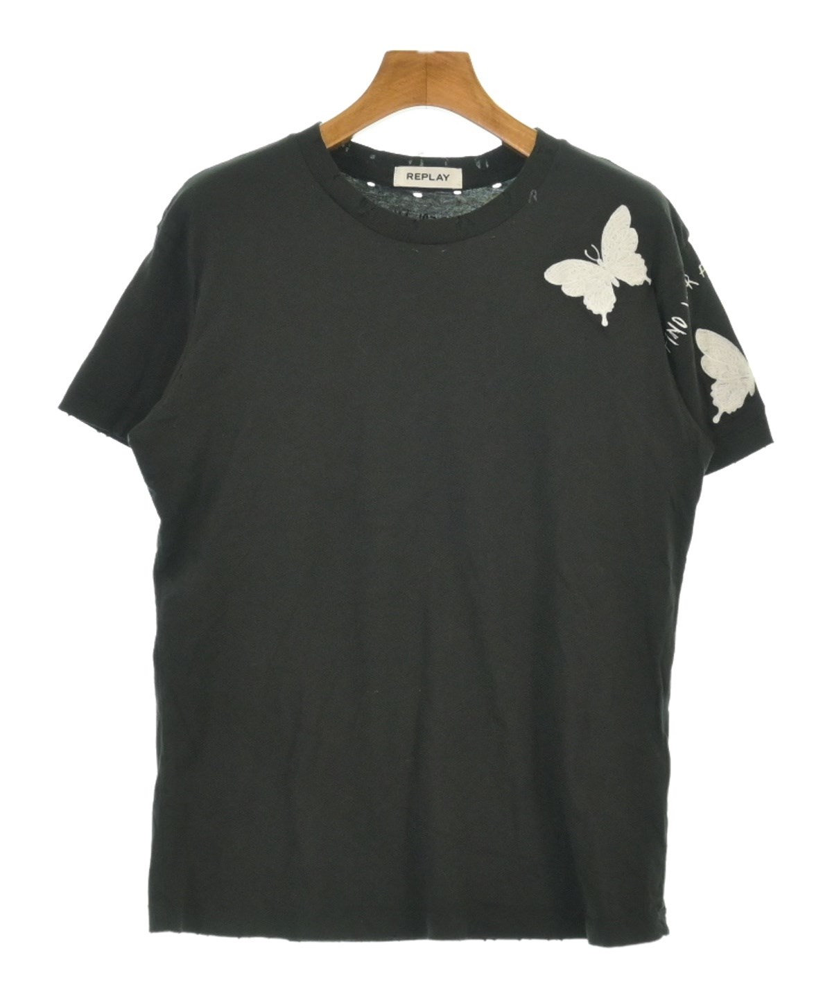 【新品未使用タグ付】REPLAY リプレイ Tシャツ ダークグレー Lサイズ Amazon | ノーブランド品□REPLAYリプレイ/ブランドロゴプリント
