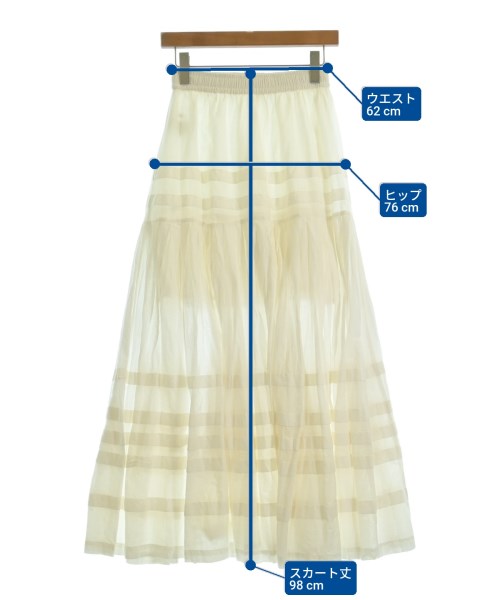 ENCHANTEMENT...?（エンチェンジメント）ロング・マキシ丈スカート 白 サイズ:F レディース/2200607606195