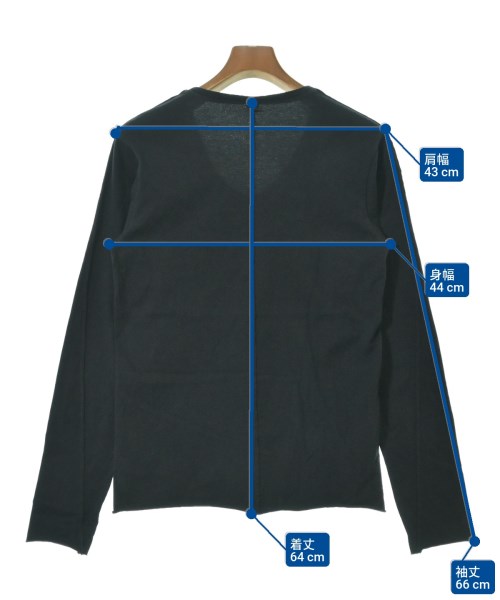 wjk（ダブルジェイケイ）Tシャツ・カットソー 黒 サイズ:-(XS位) メンズ/2200643693050