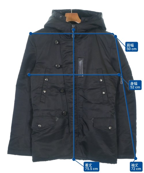 wjk（ダブルジェイケイ）ミリタリーブルゾン 黒 サイズ:L メンズ/2200618752089