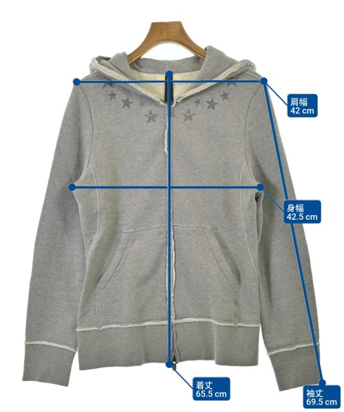 wjk（ダブルジェイケイ）パーカー グレー サイズ:L メンズ/2200673992178