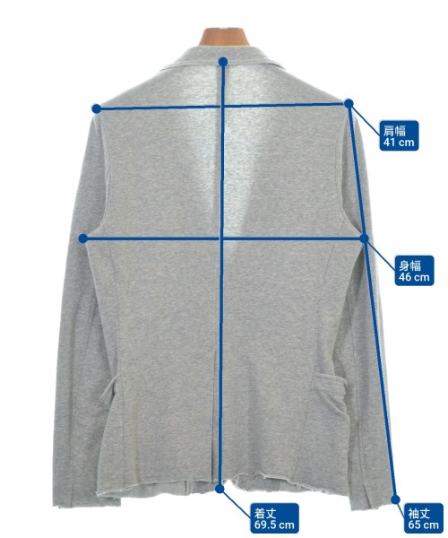 wjk（ダブルジェイケイ）テーラードジャケット グレー サイズ:M メンズ/2200677657073