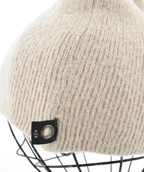 wjk（ダブルジェイケイ）ニットキャップ・ビーニー ベージュ サイズ:F メンズ/2200655330066