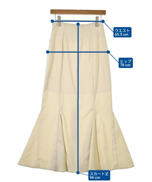 archives（アルシーヴ）ロング・マキシ丈スカート 白 サイズ:M レディース/2200670663101