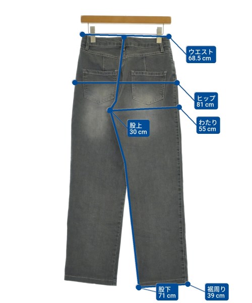 archives（アルシーヴ）デニムパンツ グレー サイズ:S レディース/2200670729074