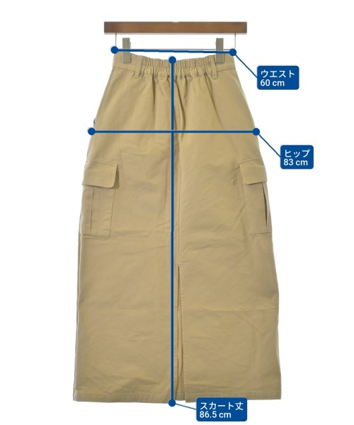 archives（アルシーヴ）ロング・マキシ丈スカート ベージュ サイズ:M レディース/2200673450029