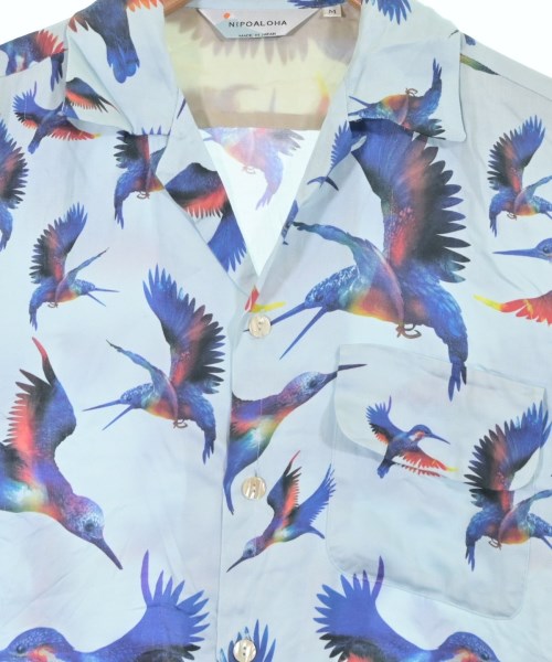 NIPOALOHA（ニポアロハ）カジュアルシャツ 青 サイズ:M メンズ/2200594035985
