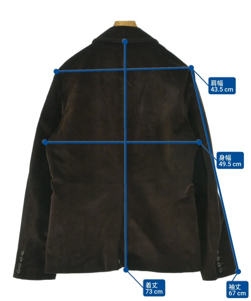 -（ソノタ）カジュアルジャケット 茶 サイズ:42(XS位) メンズ/2200638927047