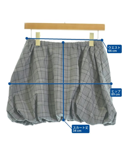 -（ソノタ）ミニスカート グレー サイズ:36(S位) レディース/2200639434414