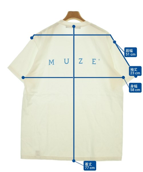 muze（ミューズ）Tシャツ・カットソー 白 サイズ:2(M位) メンズ/2200640701093