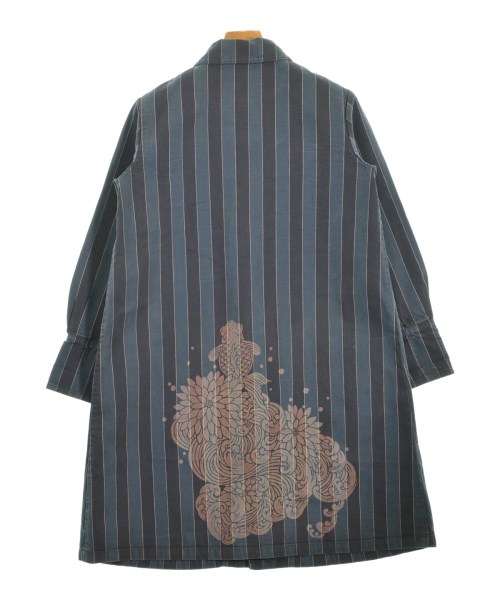 -（ソノタ）ステンカラーコート 青 サイズ:-(S位) メンズ/2200593515013