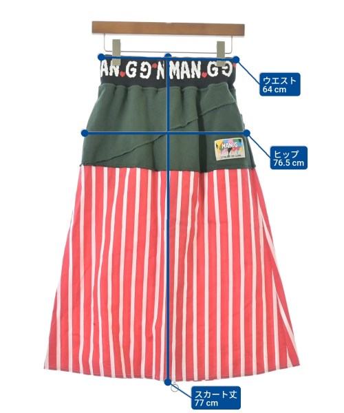 -（ソノタ）ロング・マキシ丈スカート 赤 サイズ:F レディース/2200590504317