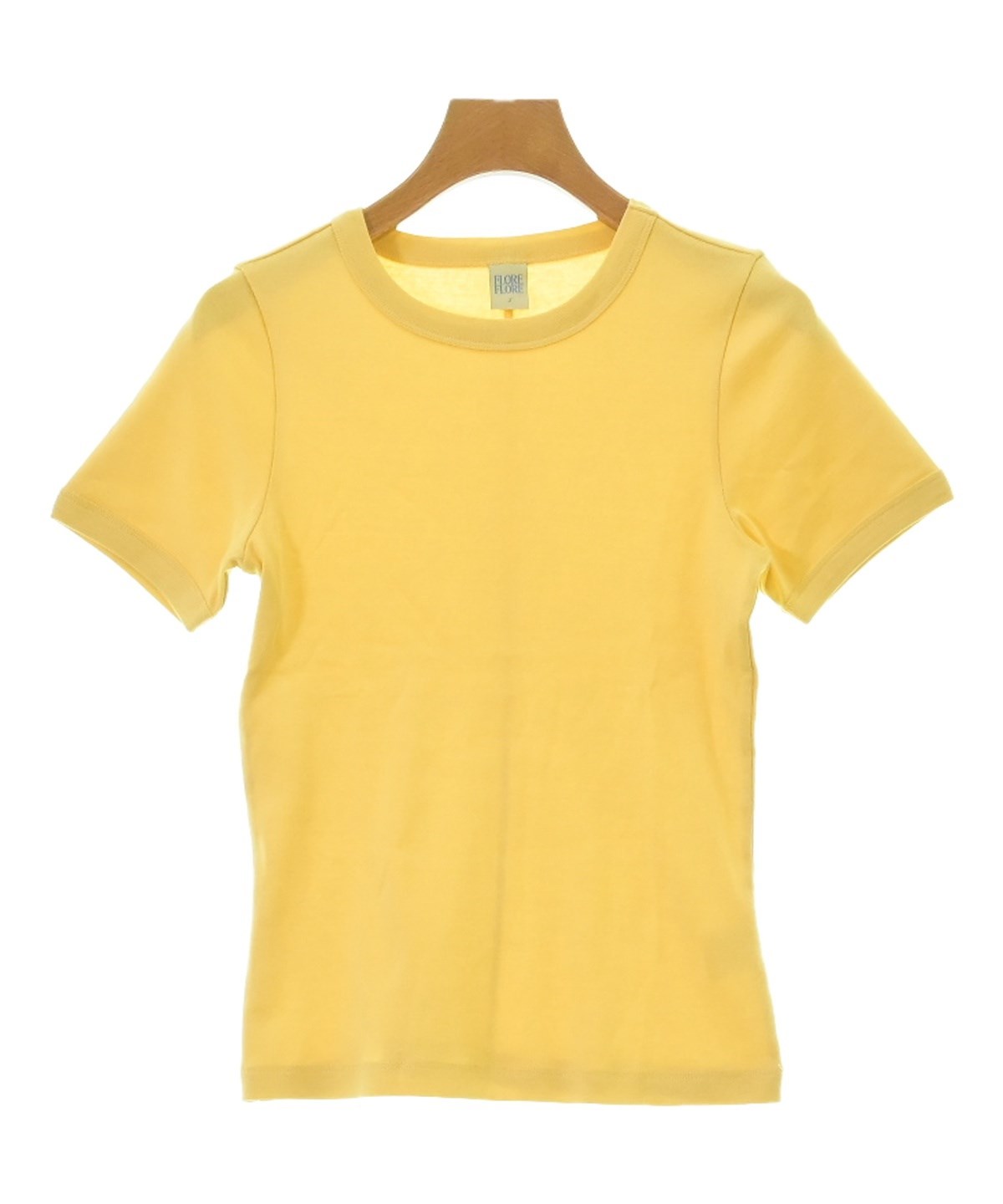 その他 ソノタ Tシャツ・カットソー S 白x黄 【古着】【中古】 ソノタ）Tシャツ・カットソー 黄 サイズ:-(M位) レディース