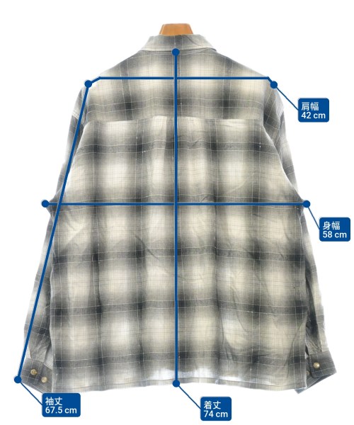 -（ソノタ）カジュアルシャツ 黒 サイズ:17 1/2(XXL位) メンズ/2200626104078