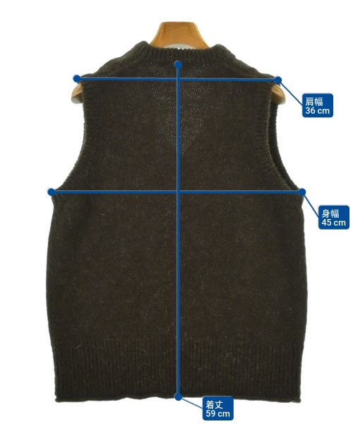 -（ソノタ）ベスト/ノースリーブ 茶 サイズ:1(S位) レディース/2200613673051