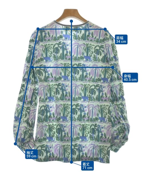 -（ソノタ）カジュアルシャツ 緑 サイズ:38(M位) レディース/2200631196815