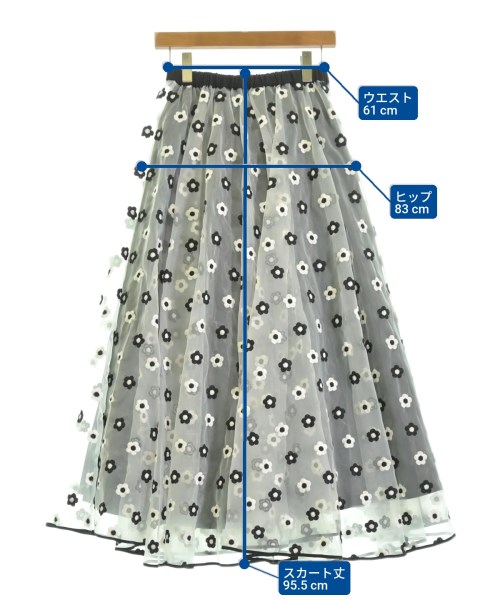 -（ソノタ）ロング・マキシ丈スカート 白 サイズ:F レディース/2200609043066