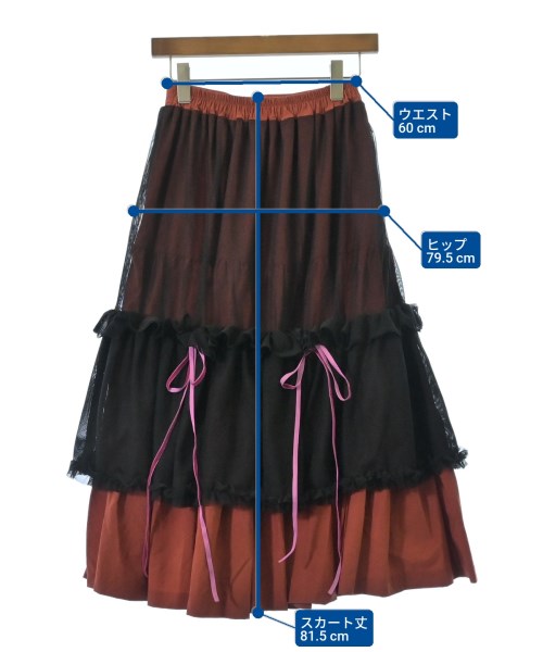 -（ソノタ）ロング・マキシ丈スカート オレンジ サイズ:-(M位) レディース/2200609684023