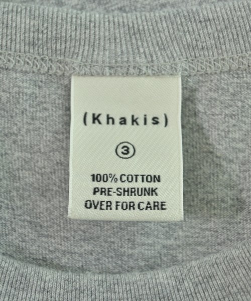Khakis（カーキス）Tシャツ・カットソー グレー サイズ:3(L位) メンズ/2200567333056