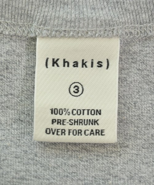 Khakis（カーキス）Tシャツ・カットソー グレー サイズ:3(L位) メンズ/2200567333063