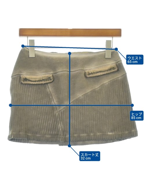 -（ソノタ）ミニスカート 茶 サイズ:ONE レディース/2200669163032