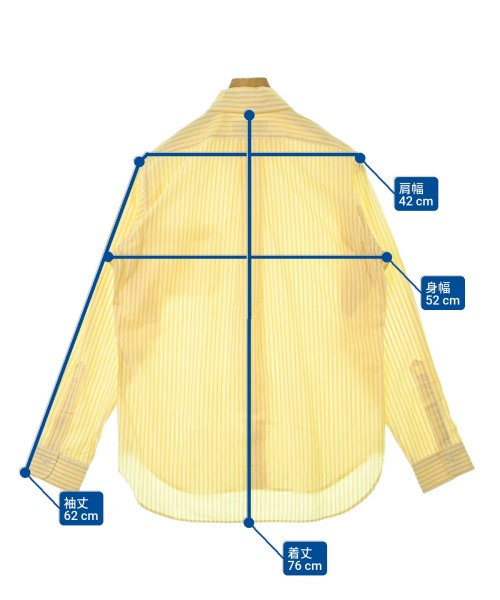-（ソノタ）カジュアルシャツ 黄 サイズ:S メンズ/2200674231085