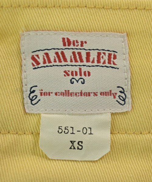 Der SAMMLER solo（ディアザムラーソロ）チノパン 黄 サイズ:XS メンズ/2200674231177