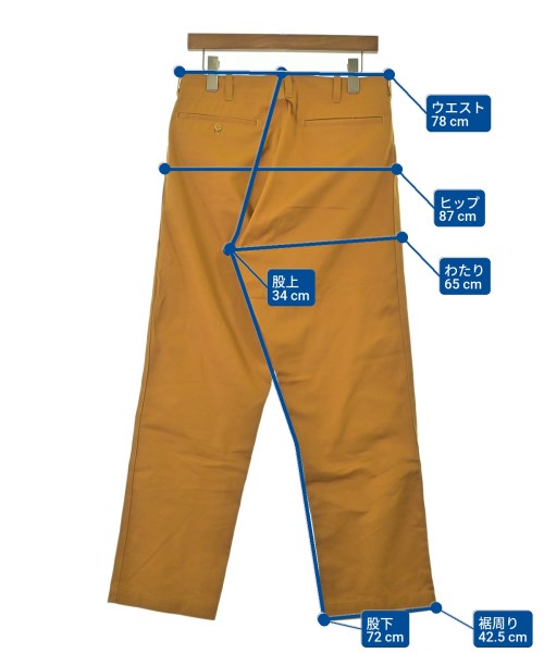 Der SAMMLER solo（ディアザムラーソロ）チノパン オレンジ サイズ:XS メンズ/2200674231238