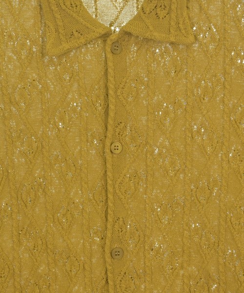 -（ソノタ）カーディガン 黄 サイズ:M メンズ/2200675178020