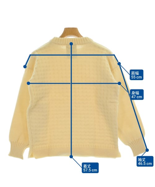 GUERNSEY WOOLLENS （ガンジーウーレンズ）ニット・セーター 黄 サイズ:36(S位) メンズ/2200675416085