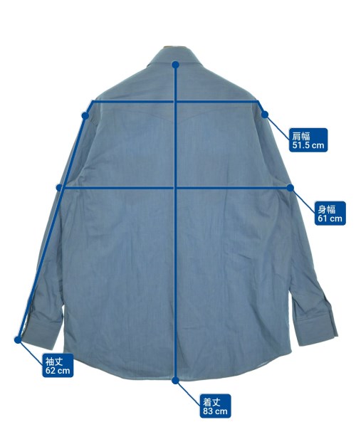 -（ソノタ）カジュアルシャツ 青 サイズ:L メンズ/2200675504027