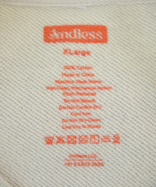 And Less（アンドレス）スウェット グレー サイズ:XL メンズ/2200675727013