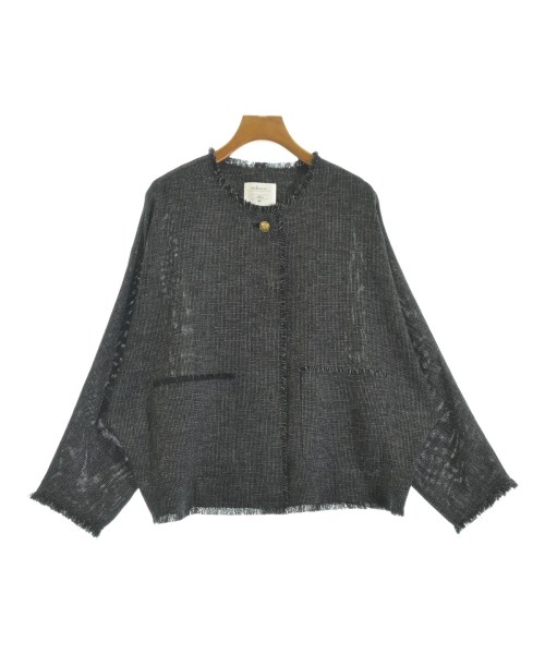 cafune(カフネ)ノーカラージャケット 黒 サイズ:38(M位)/2200671960063