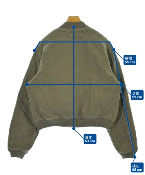 -（ソノタ）ミリタリーブルゾン カーキ サイズ:-(XXL位) メンズ/2200677017181
