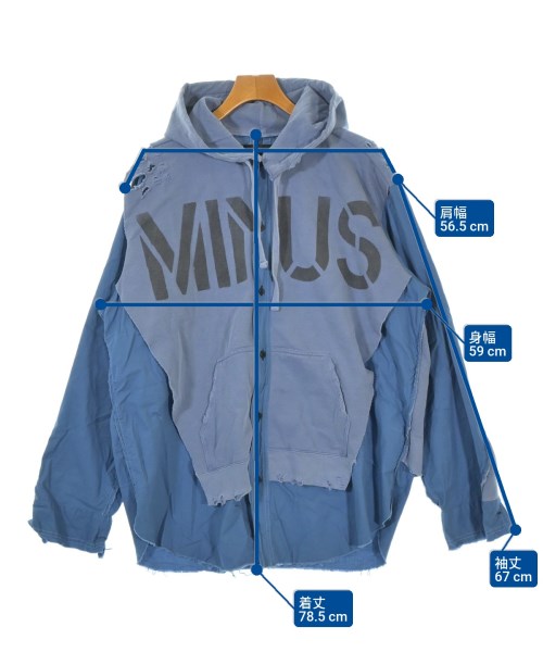 (-)Minus（マイナス）パーカー 青 サイズ:3(L位) メンズ/2200677017198