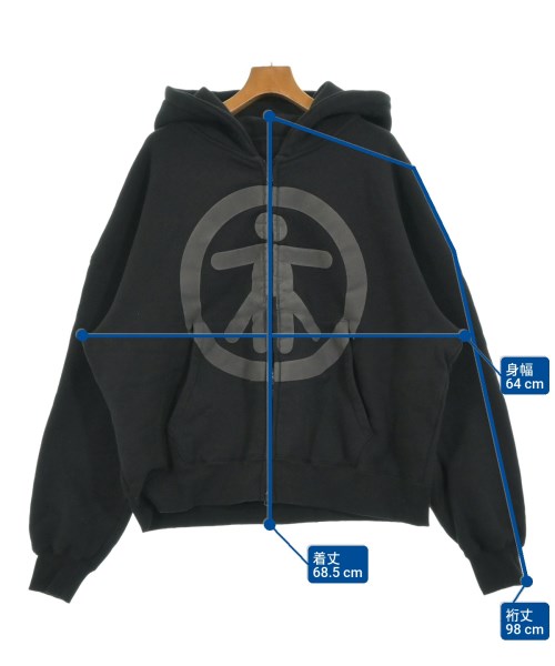 AELIZA（イライザ）パーカー 黒 サイズ:XXL メンズ/2200678598085