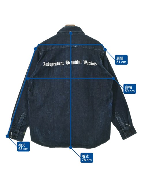 -（ソノタ）カジュアルシャツ 紺 サイズ:L メンズ/2200678828076