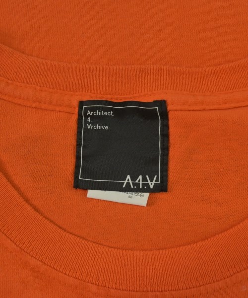 Architect.4.Archive（エーフォーエー）Tシャツ・カットソー オレンジ サイズ:L メンズ/2200687428045